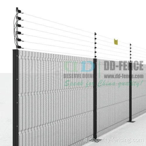 358 recinzione anti -climb con recinzione elettrica